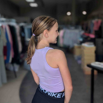 Girls Lilac Crop Tank