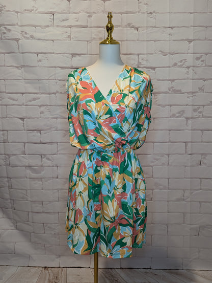 Plus Tropical Wrap Romper