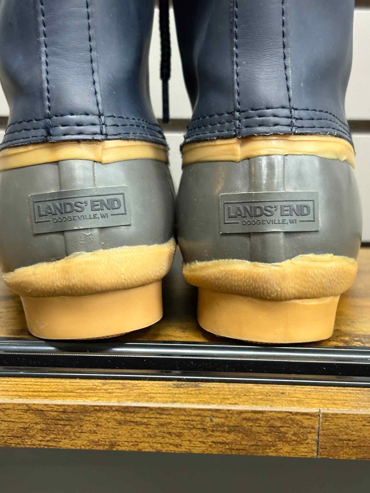 Women's W Shoe Size 6.5 Navy Lands' End Boot