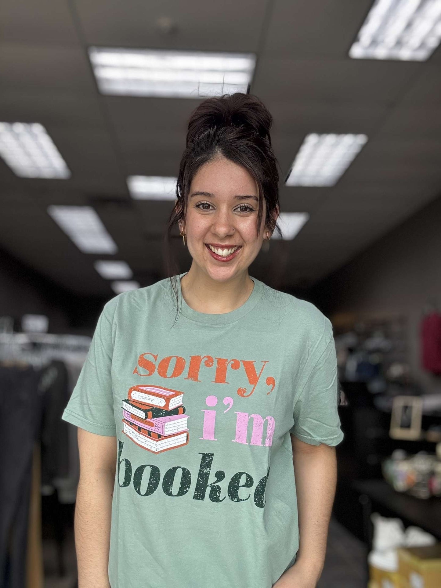 Sorry, I'm Booked Graphic Plus Tee