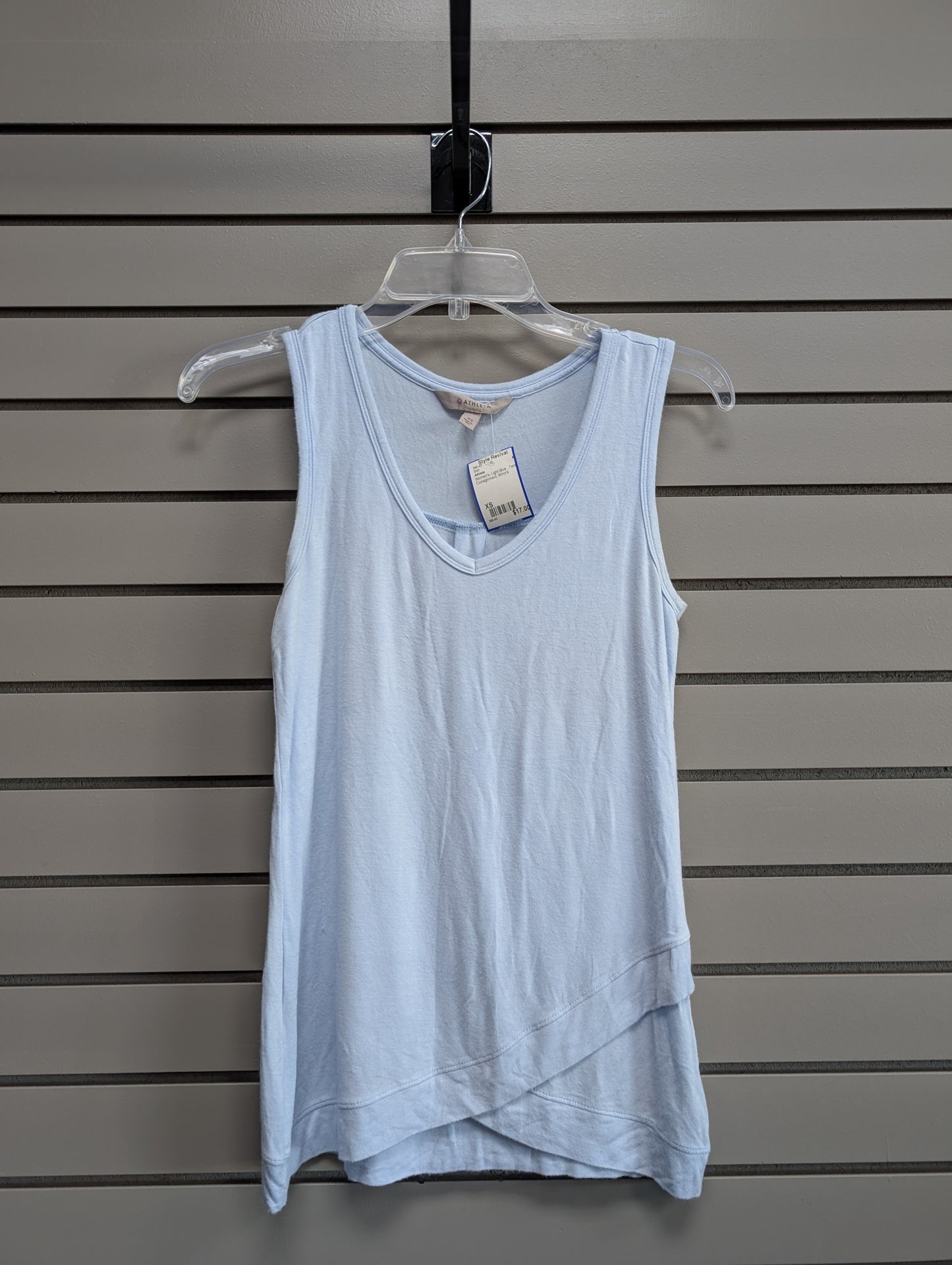 Women's Women Size XS Light Blue Athleta Tank Shirt