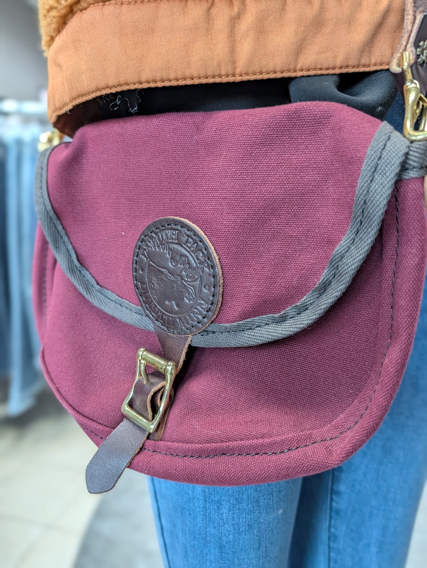 Burgundy Duluth Pack Small Shell Purse