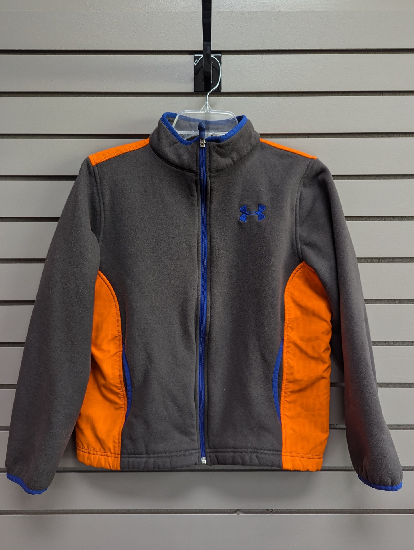 Child Size L Charcoal Under Armour Fleece Jacket