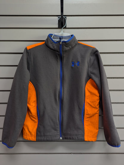 Child Size L Charcoal Under Armour Fleece Jacket