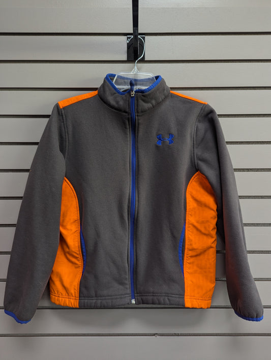 Child Size L Charcoal Under Armour Fleece Jacket