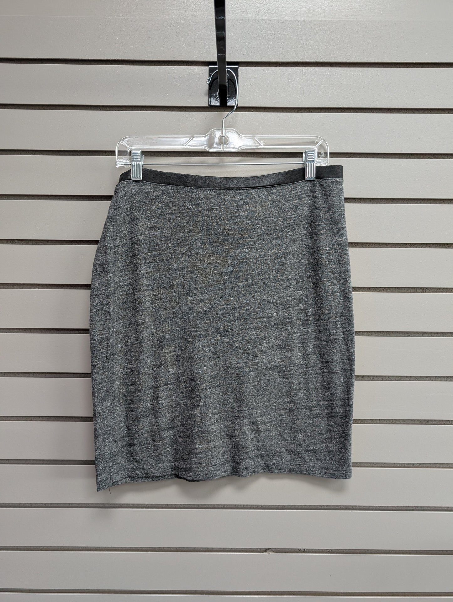 Women's Waist Size L Express Gray Heathered Knee Length Skirt
