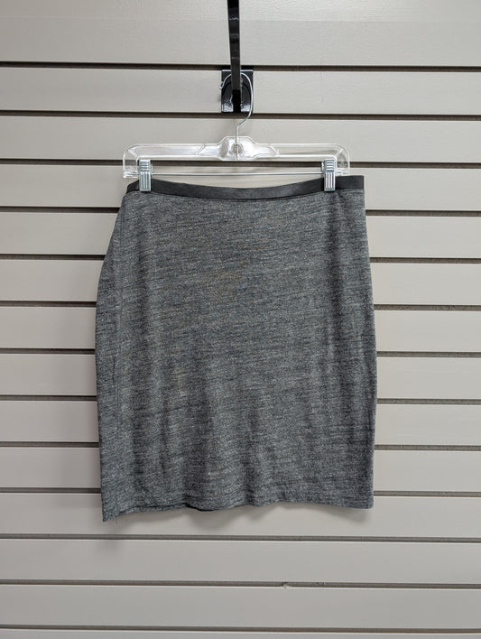 Women's Waist Size L Express Gray Heathered Knee Length Skirt