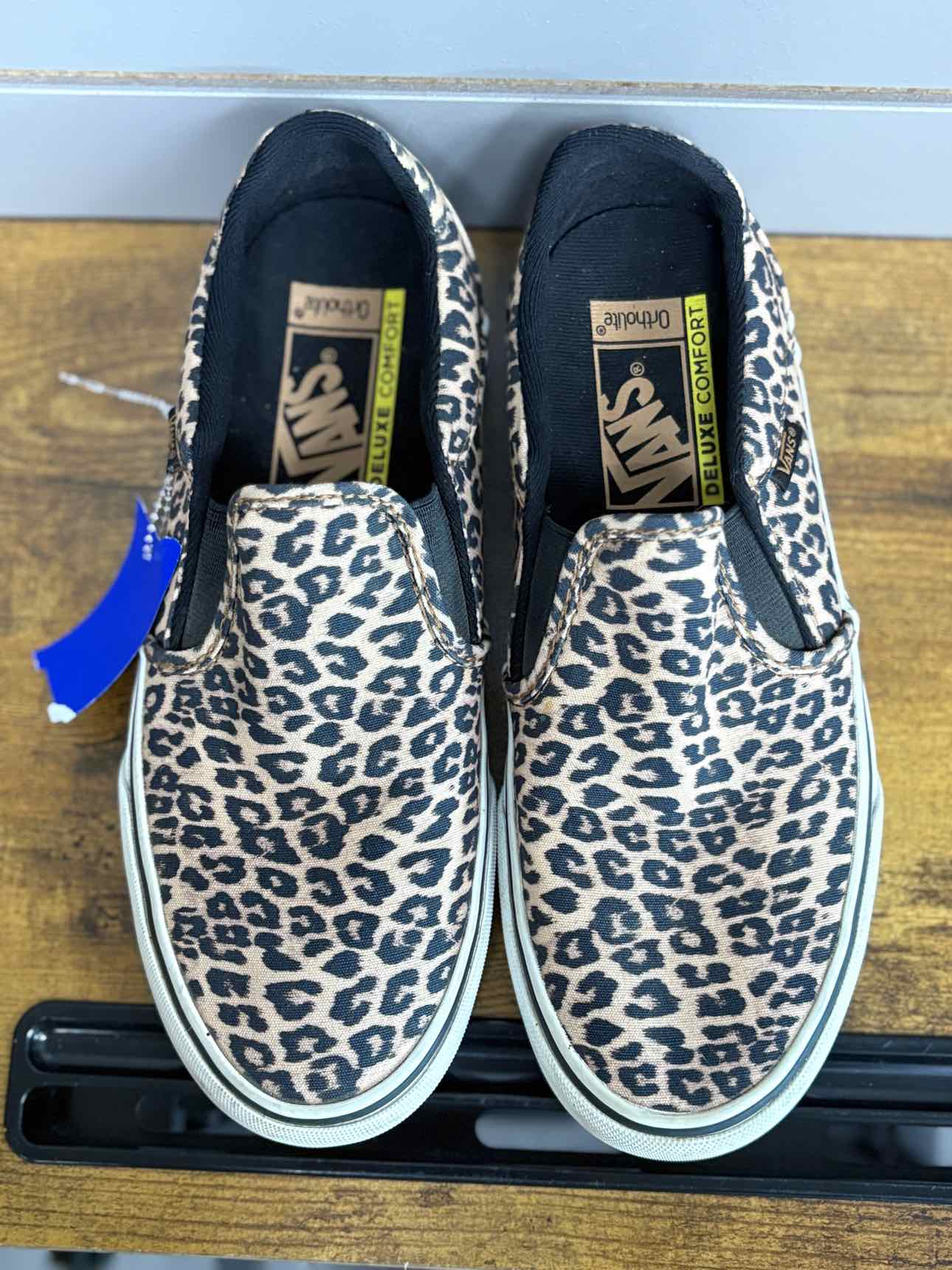Women's W Shoe Size 8 Brown Vans Cheetah Slip On