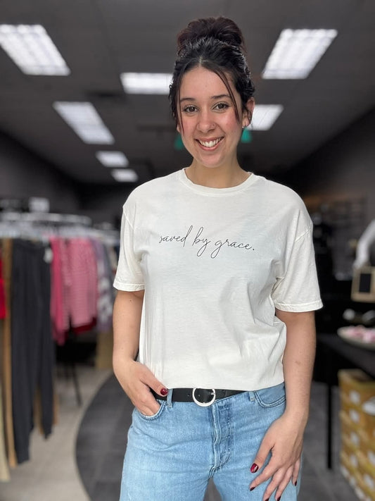Saved By Grace Graphic Tee