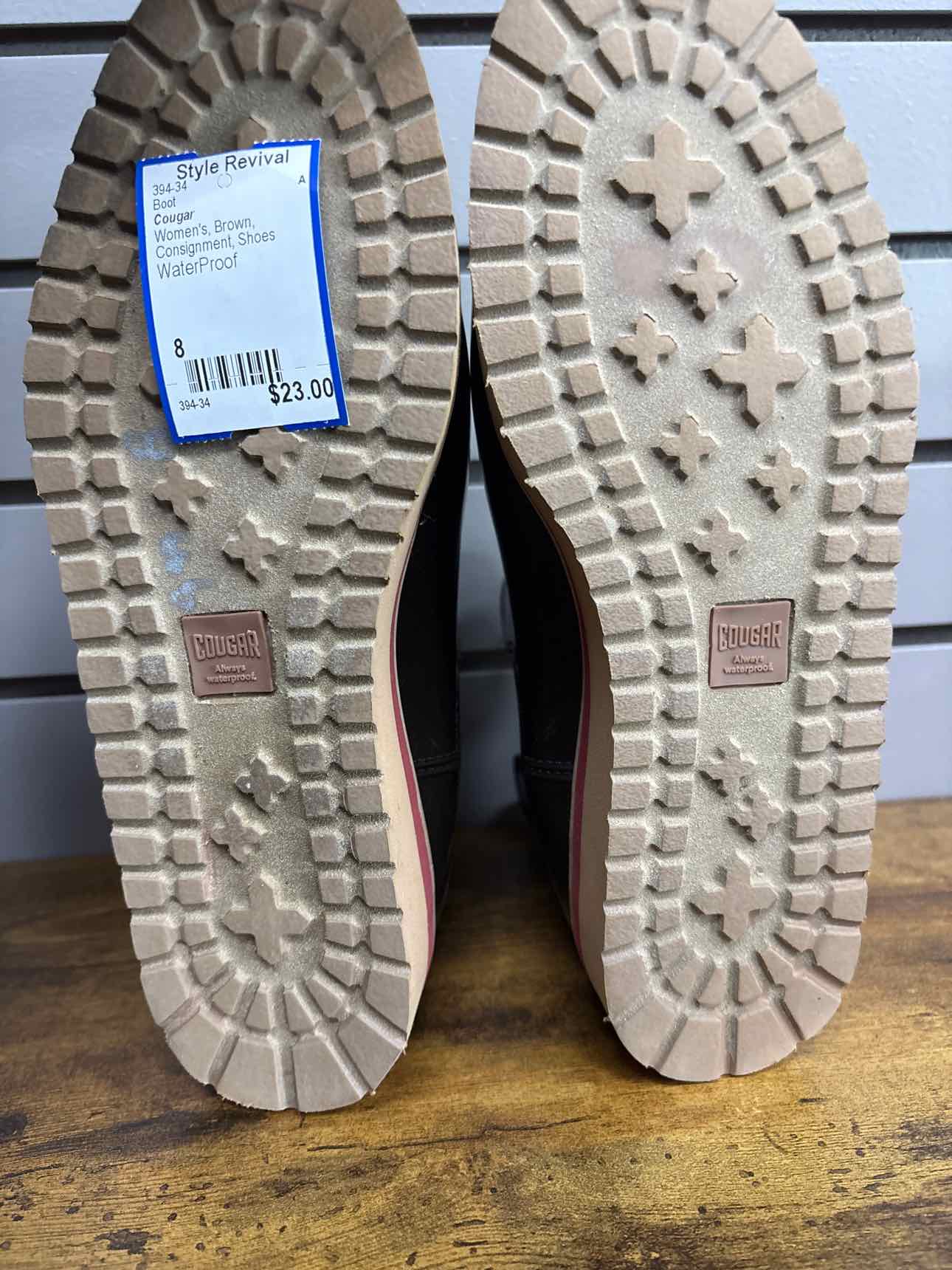 Women's W Shoe Size 8 Brown Cougar Boot