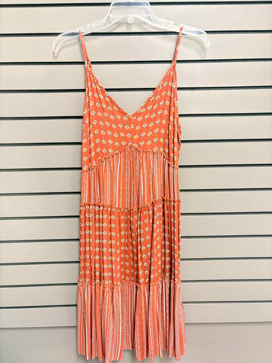 Women's Size Small Orange Maurices Tank Above Knee Dress