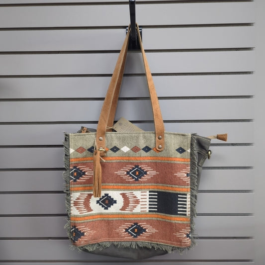 Clea Ray Rust Aztec Tote