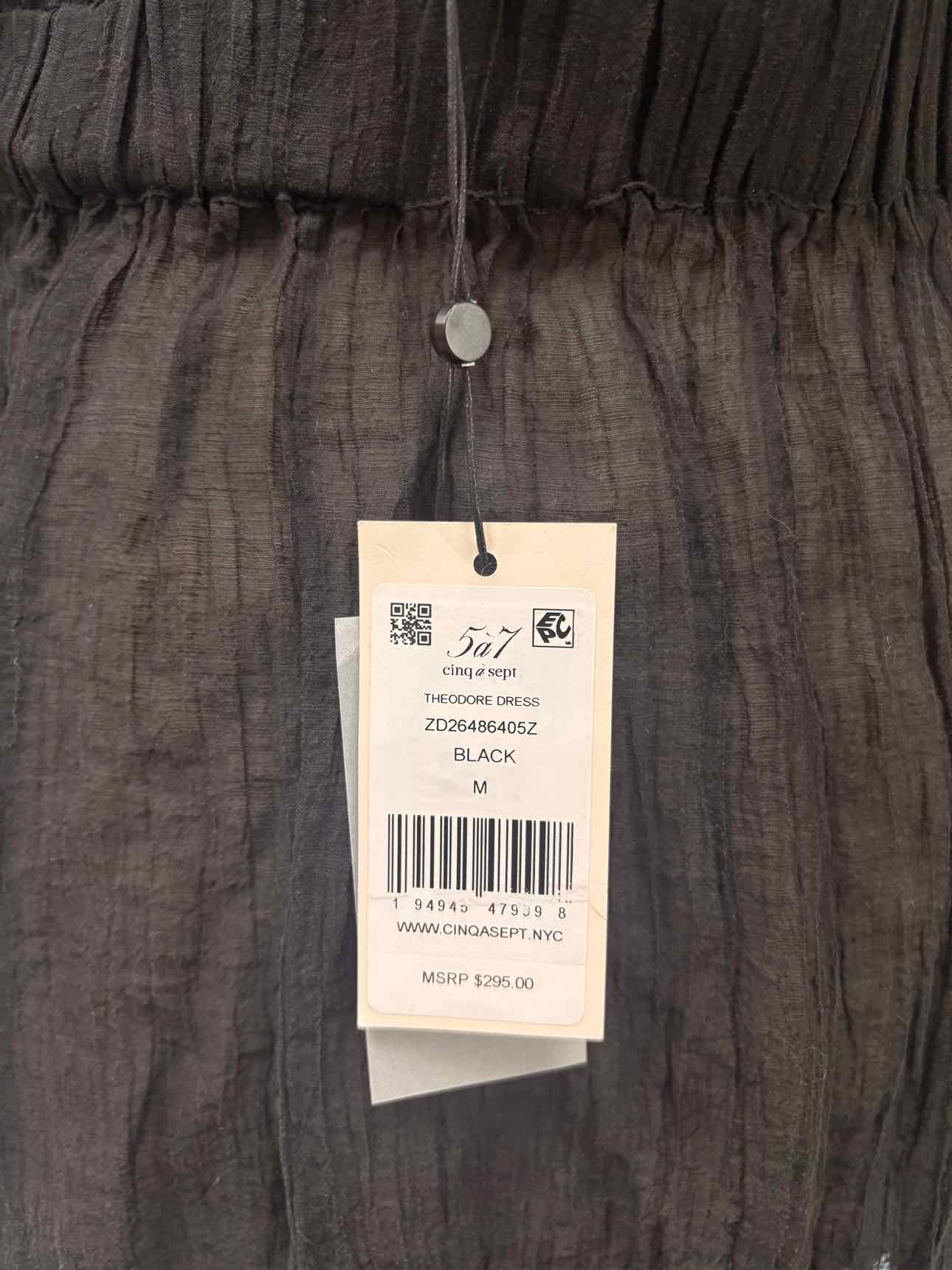 Women's Size M Black 5a7 Short Sleeve Above Knee Dress