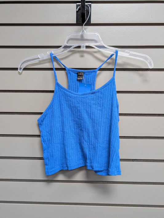 Women's Women Size S Royal Blue Unknown Ribbed Tank Shirt