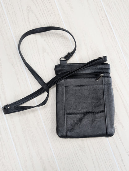 Black Multi Pocket Crossbody