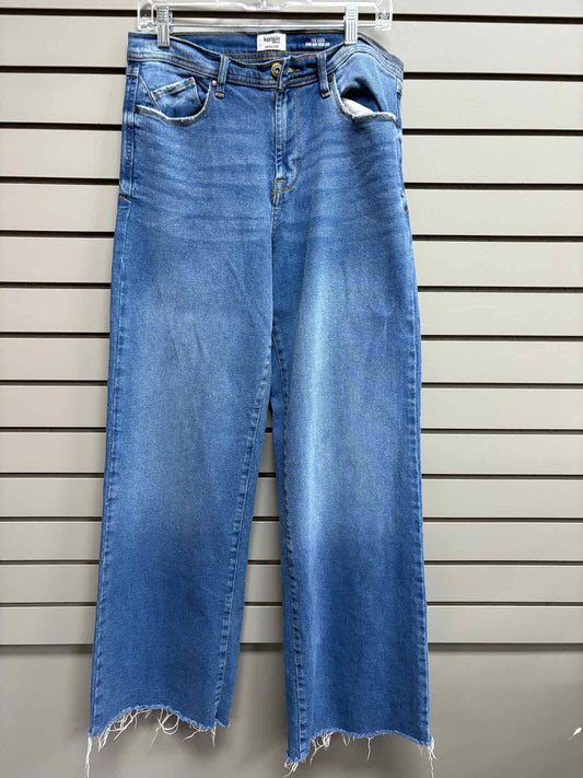 Women's Waist Size 30 Kensie Blue Wide Leg Jean