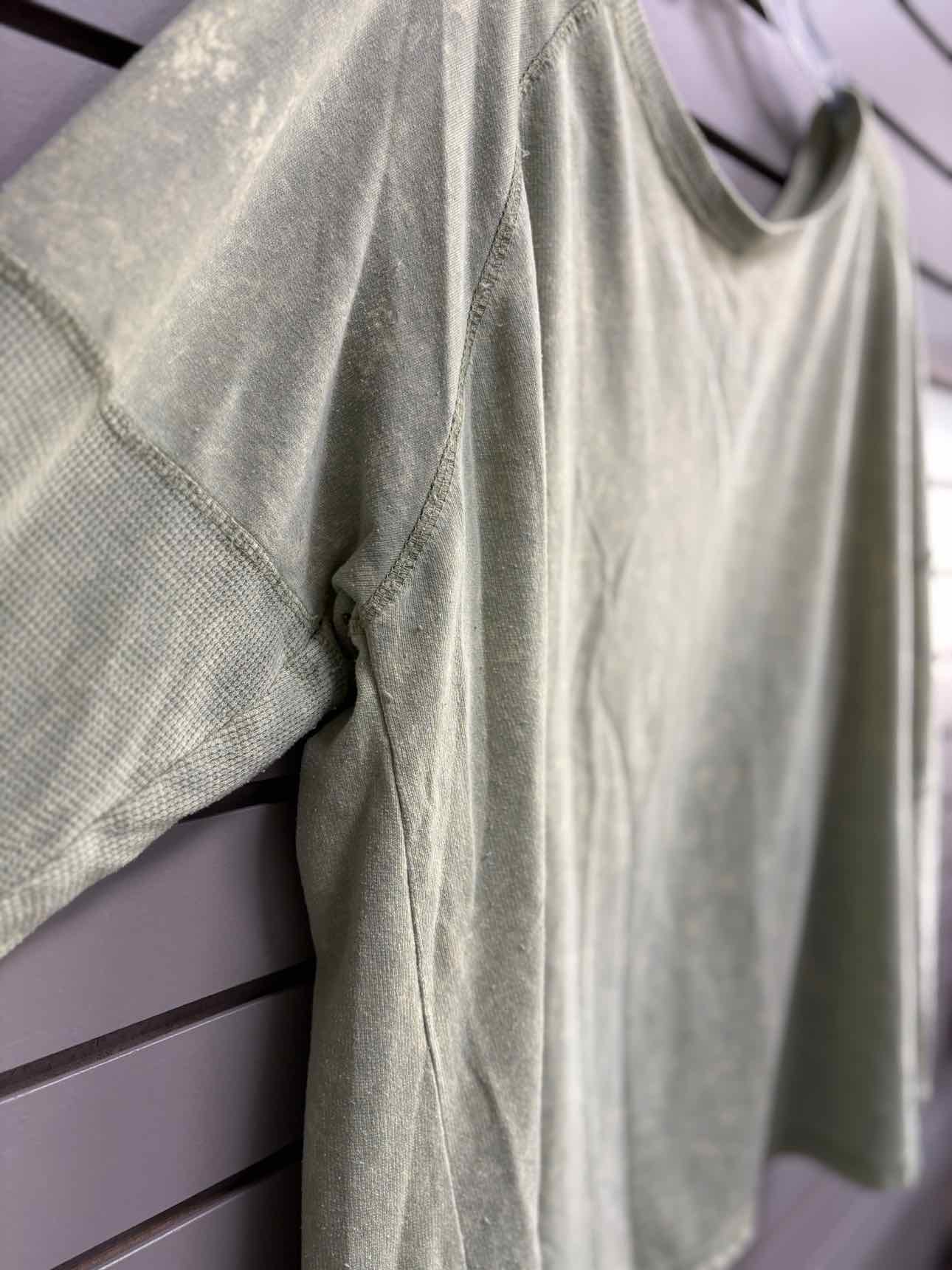 Women's Women Size 3X Sage Like Love Long Sleeve Shirt