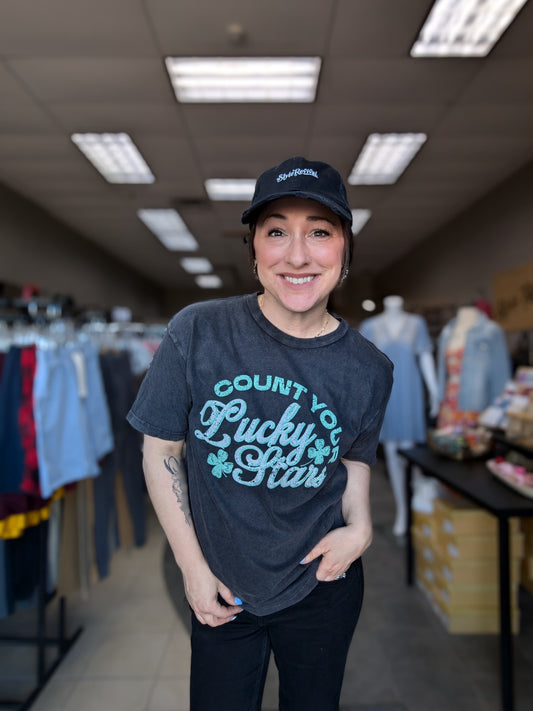 Count Your Lucky Stars Plus Graphic Tee