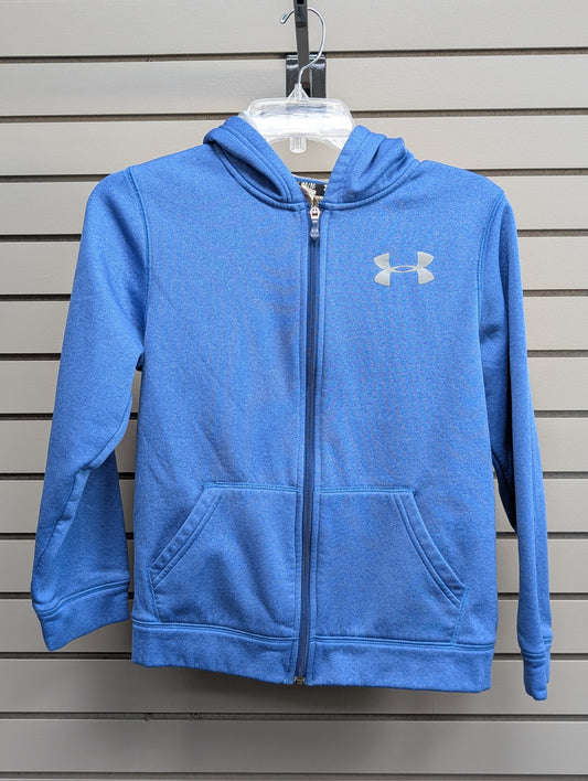 Boy's Child Size M Blue Hooded Long Sleeve Sweatshirt