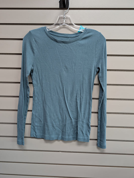 Women's Women Size XS Blue A New Day Ribbed Long Sleeve Shirt
