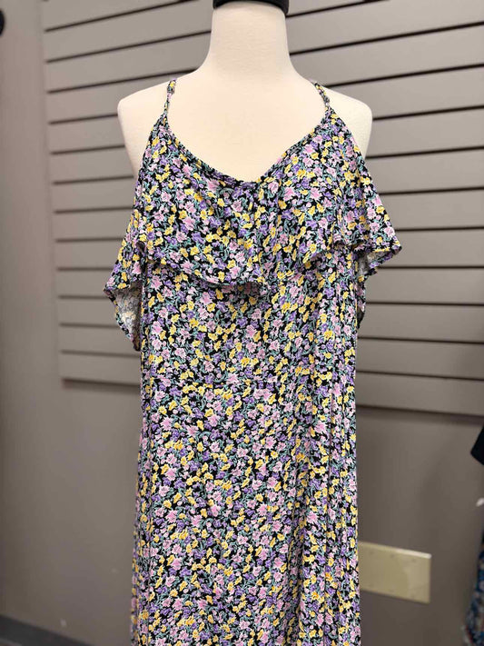 Women's Size 3X Purple Rewind Tank Floral Maxi Dress