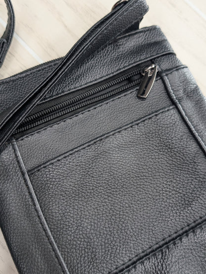 Black Multi Pocket Crossbody