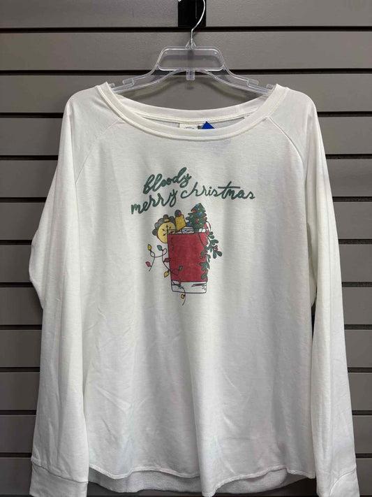Women's Women Size XL Cream Boat House Apparel Long Sleeve Shirt