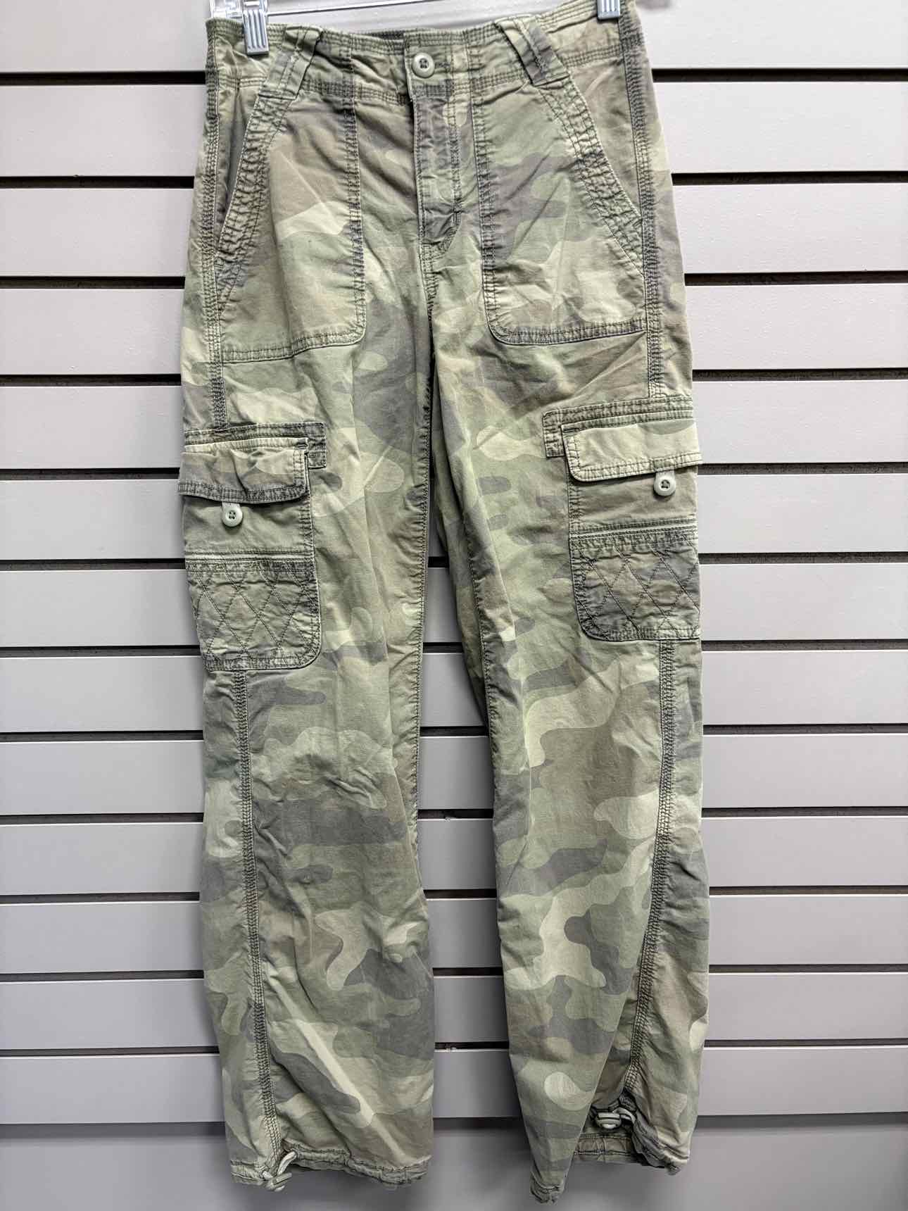 Women's Waist Size 000 American Apparel Green Camoflage Pant