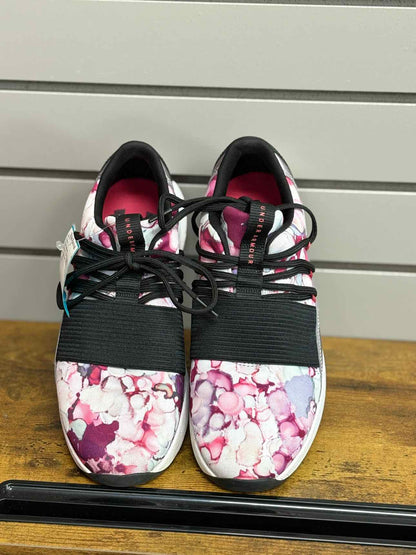 Women's W Shoe Size 10 Black Under Armour Floral Sneaker