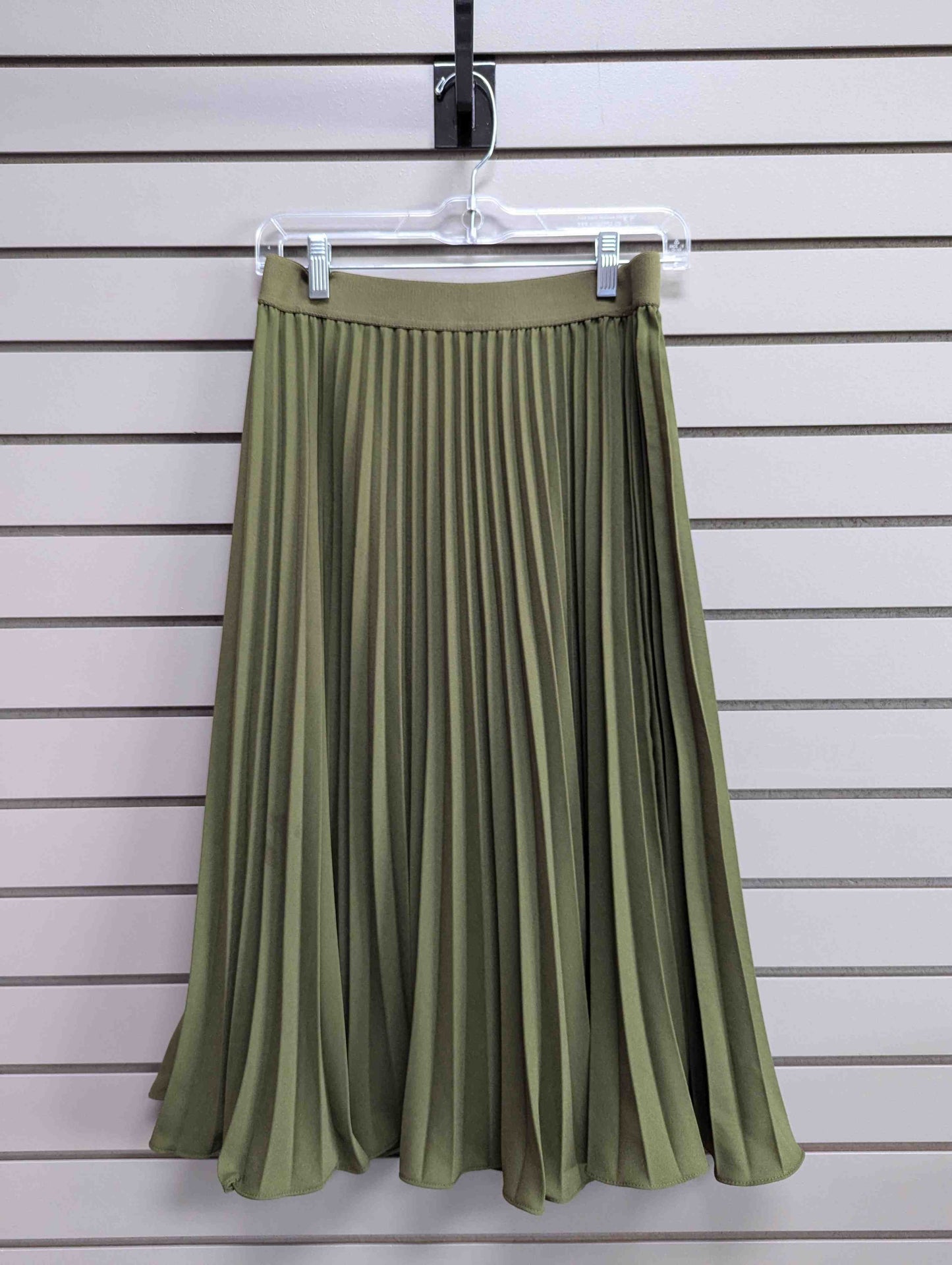 Waist Size S Kate Kasin Olive Midi Skirt