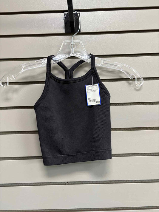 Girl's Child Size XS all in motion Black Ribbed Tank Shirt