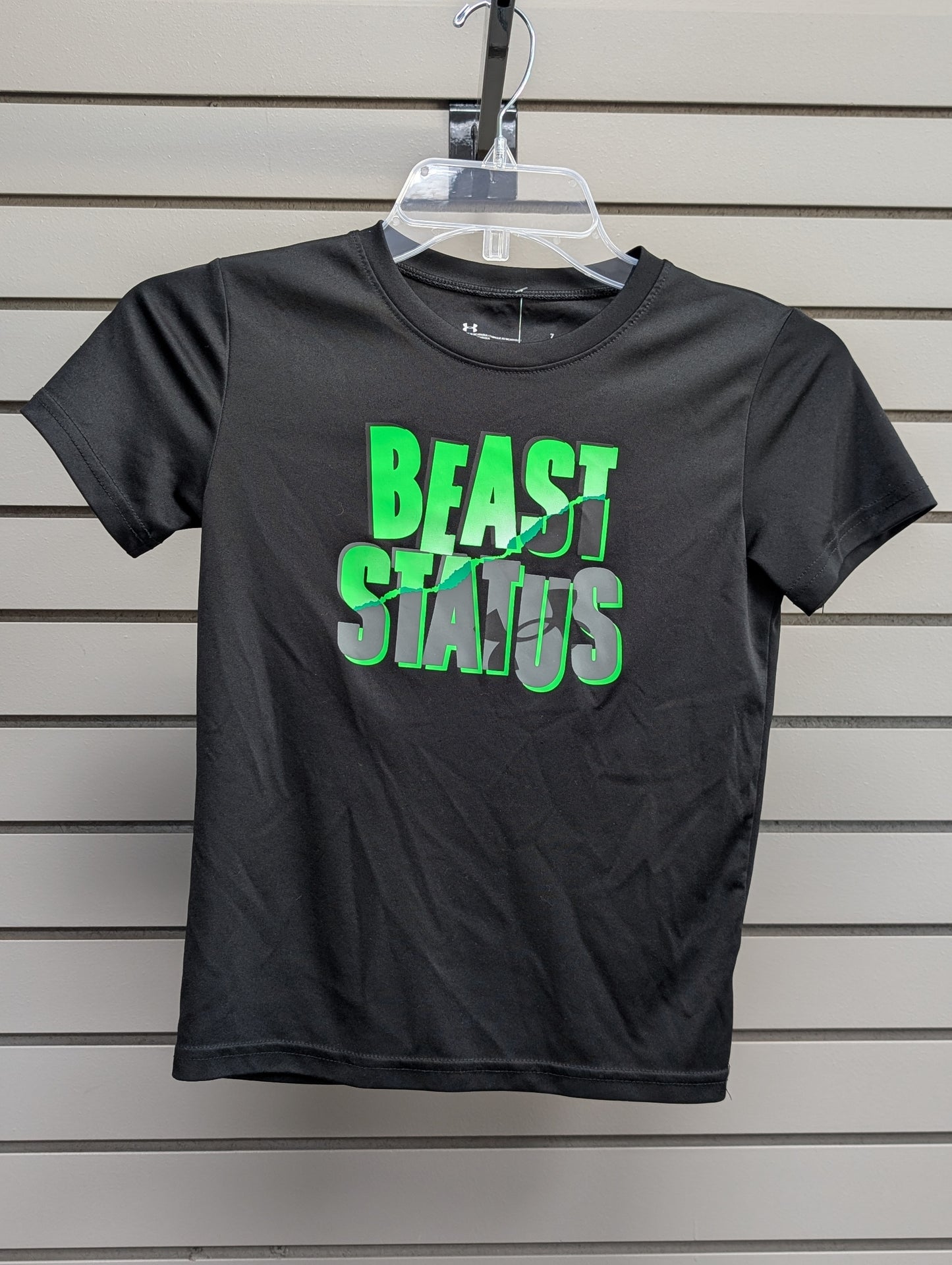 Boy's Child Size 7 Black Short Sleeve Shirt
