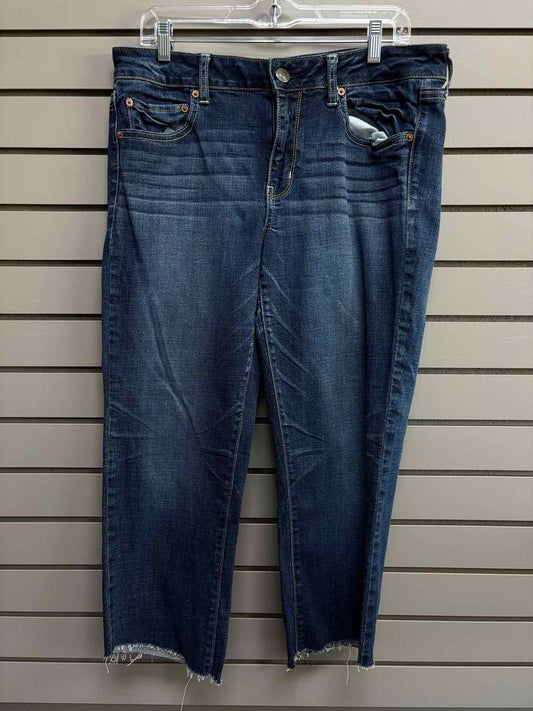 Women's Waist Size 14 American Eagle Dark Blue Jean