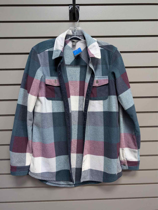 Women's Women Size S Eddie Bauer Multi-Color Plaid Fleece Jacket