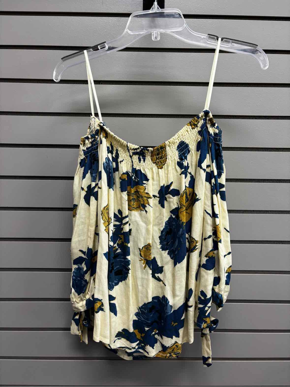 Women's Women Size M Multi-Color One Clothing Floral Off The Shoulder Shirt