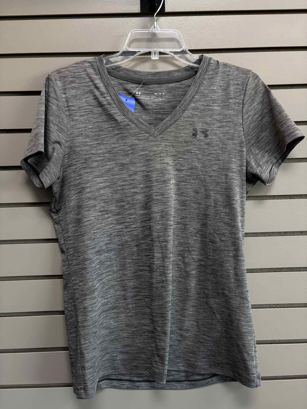 Women's Women Size M Gray Under Armour Short Sleeve Shirt