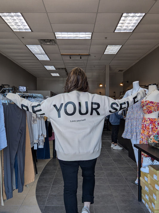 Be Yourself Oversized Sweatshirt