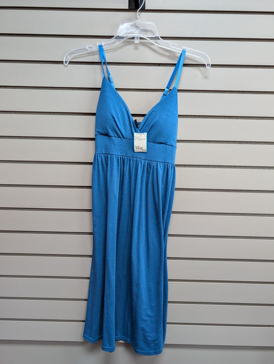 Women's Size Small Blue Puret Gold Tank Above Knee Dress