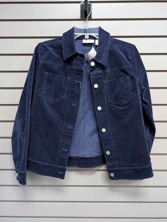 Women's Women Size XXS d & co Navy Ribbed Jacket
