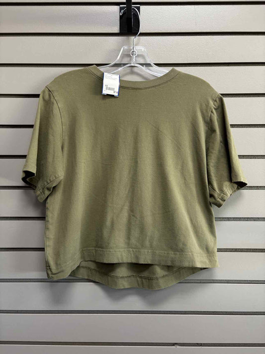 Women's Women Size XS all in motion Army Green Crew Short Sleeve Top