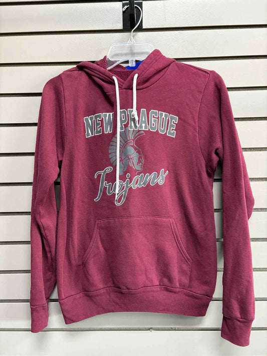 Women's Women Size XS canvas New Prague Hooded Long Sleeve Sweatshirt