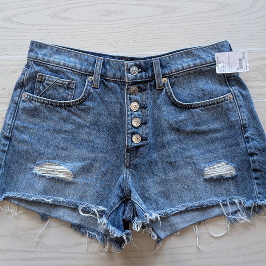 Women Size 28 7 For All Mankind Dark Blue Short