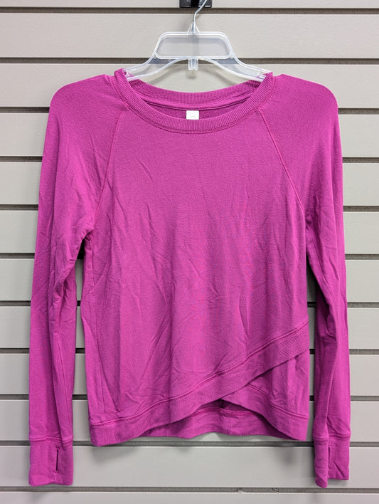 Girl's Child Size 10/12 Athleta Girl Fuschia Long Sleeve Shirt