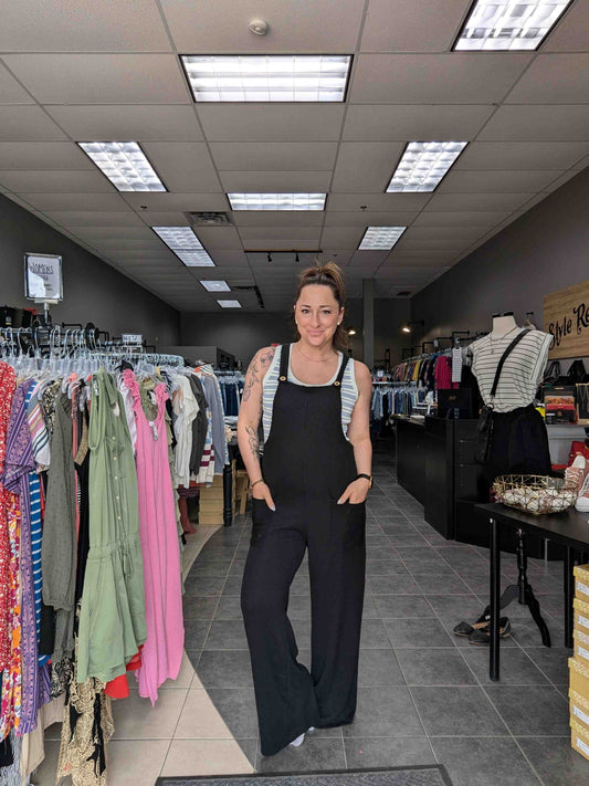 Plus Sleeveless Ribbed Jumpsuit